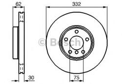 Bosch Disc frana BMW X5 (E53) (2000 - 2006) BOSCH 0 986 478 974
