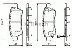 Bosch Set placute frana, frana disc NISSAN PATHFINDER III (R51) (2005 - 2012) BOSCH 0 986 494 369