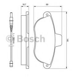 Bosch Set placute frana, frana disc PEUGEOT EXPERT platou / sasiu (223) (1995 - 2016) BOSCH 0 986 424 415