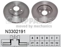 NIPPARTS Disc frana TOYOTA COROLLA Limuzina (NRE18, ZRE17, ZRE18, NDE18) (2013 - 2016) NIPPARTS N3302191