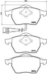 BREMBO Set placute frana, frana disc SKODA OCTAVIA I (1U2) (1996 - 2010) BREMBO P 85 045