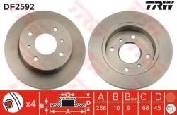 TRW Disc frana NISSAN PRIMERA Break (WP11) (1996 - 2002) TRW DF2592