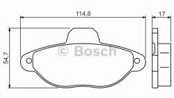 Bosch Set placute frana, frana disc FIAT PANDA Van (169) (2004 - 2016) BOSCH 0 986 495 255