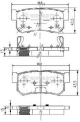 NIPPARTS Set placute frana, frana disc SSANGYONG KYRON (2005 - 2016) NIPPARTS J3610401