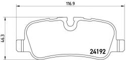 BREMBO Set placute frana, frana disc LAND ROVER RANGE ROVER SPORT (LS) (2005 - 2013) BREMBO P 44 019