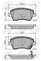 COMLINE Set placute frana, frana disc SUZUKI SPLASH (2008 - 2016) COMLINE CBP32008