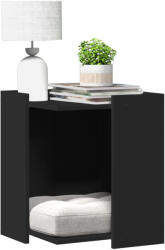 vidaXL fekete szerelt fa macskaalomdoboz 42 x 42 x 51 cm (857743) - balena
