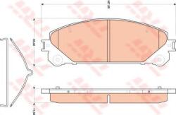 TRW Set placute frana, frana disc LEXUS RX (GGL1, GYL1, AGL1) (2008 - 2015) TRW GDB3484