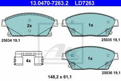 ATE Set placute frana, frana disc OPEL ZAFIRA TOURER C (P12) (2011 - 2016) ATE 13.0470-7263.2