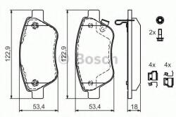 Bosch Set placute frana, frana disc OPEL CORSA D (2006 - 2016) BOSCH 0 986 494 092