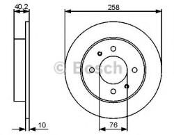 Bosch Disc frana HYUNDAI ELANTRA (XD) (2000 - 2006) BOSCH 0 986 479 484