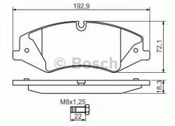 Bosch Set placute frana, frana disc LAND ROVER RANGE ROVER III (LM) (2002 - 2012) BOSCH 0 986 494 408