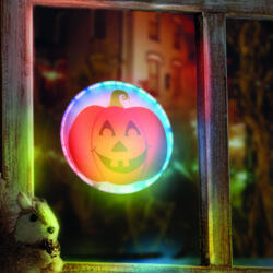 Family Halloween-i LED dekoráció - RGB LED - tök - öntapadós - 12 x 4 cm Family 56564 (56564) - globalsales