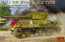 Rye Field Model M4A3 76W HVSS Early type D82081 turret T-66 track 1: 35 (5058)