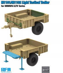 Rye Field Model M1101/M1102 Light Tactical Trailer for HMMWV/JLTV Series 1: 35 (5117)