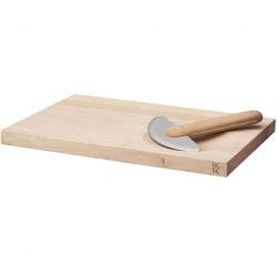 RIG-TIG Set tocare RIG-TIG Z00320 - 17006148, Pentru mărunțirea plantelor, Placă din lemn de cauciuc, Lamă din oțel inoxidabil, L32cm, l22cm (Z00320) Tocator