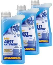 MANNOL 3бр X 1л Антифриз готов за употреба MANNOL Antifreeze G11 (-40°C) Longterm (MANNOL 4011 1L)