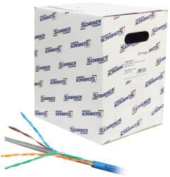 Schrack Cablu UTP CAT6 cupru Schrack HSKU423P13, 4x2xAWG23/1, PVC, Eca, 305 m (HSKU423P13)