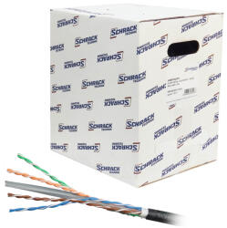 Schrack Cablu UTP CAT6 cupru Schrack HSEKU423E3, 4x2xAWG23/1, de exterior, 305 m (HSEKU423E3)