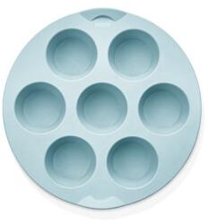 Hané IRIS szilikon kerek muffin sütőforma 7 darabhoz, szürke, fekete vagy piros színű SL-3206 (SL-3206) - officedepot