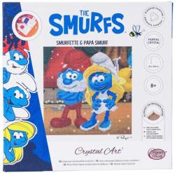 Craft Buddy Set de broderie cu diamante Craft Вuddy - Strumfii (CBCAK-SMRF540M)