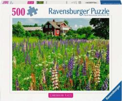 Ravensburger Puzzle Ravensburger din 500 piese - fermă în Suedia (12000844) Puzzle