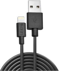 Lindy USB Apa - Lightning Apa Adat- és Töltőkábel - 2 m, Fekete (31321)