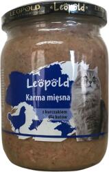 Leopold Leopold húsétel csirkehússal macskáknak 6x500g (Jar)