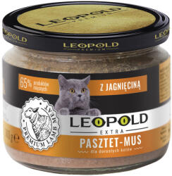 Leopold Leopold Pate Mousse bárányhússal macskáknak 6x300g (Jar)