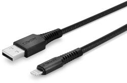 Lindy 31290 USB-A Apa - Lightning Apa 2.0 Adat és Töltőkábel - 0.5 m, Fekete