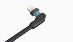 PGYTECH USB-C - Lightning Kábel 0.3 - 5 m, Fekete/Piros