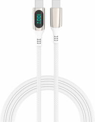 4smarts DigitCord 2x USB-C Apa Kábel - 3 m, Fehér (4S540954)