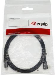 Equip USB-C Apa - USB-C Apa 2.0 Adat és Töltő Kábel - 3 m, Fekete (128893)