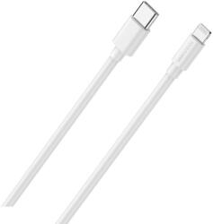 RealPower 385242 USB-C Apa - Lightning Apa Adat és Töltő Kábel - 2 m, Fehér (385242)