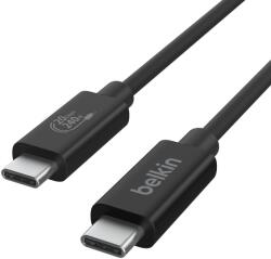 Belkin Connect USB-C Apa - USB-C Apa 4.0 Adat és Töltő Kábel - 2 m, Fekete (INZ004BT2MBK)