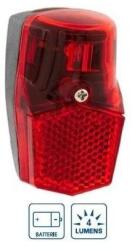 VeloGo elemes 1 LED hátsó lámpa sárvédőre, reflektorral, piros