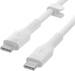Belkin BoostCharge Flex USB-C Apa - USB-C Apa 2.0 Adat és Töltőkábel - 2 m, Fehér