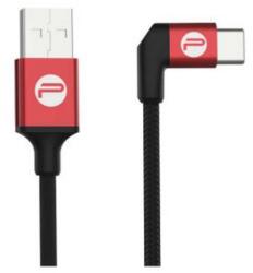 PGYTech P-GM-124 USB-A Apa - USB Type-C Apa Adatkábel - 0.35 m, Fekete/Piros