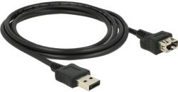Delock EASY-USB 2.0 A Hosszabbító Kábel - 2 m, Fekete