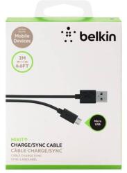 Belkin Mixit USB Apa - MicroUSB Apa Adat- és Töltőkábel - 2 m, Fekete