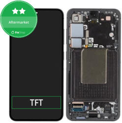 Samsung Galaxy S24 S921B - Ecran LCD + Sticlă Tactilă + Ramă (Onyx Black) TFT, Onyx Black