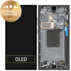 Samsung Galaxy S24 Ultra S928B - Ecran LCD + Sticlă Tactilă + Ramă (Titanium Black) - GH82-33396B Genuine Service Pack, Titanium Black