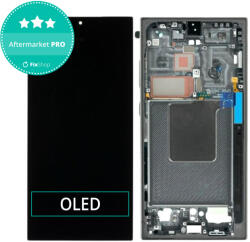 Samsung Galaxy S24 Ultra S928B - Ecran LCD + Sticlă Tactilă + Ramă (Titanium Black) OLED, Titanium Black