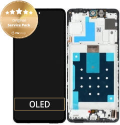 Samsung Galaxy M55 M556B - Ecran LCD + Sticlă Tactilă + Ramă (Black) - GH81-25791A Genuine Service Pack, Black