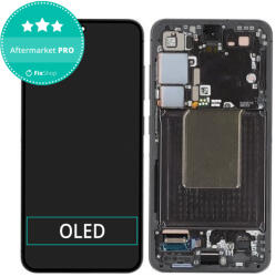 Samsung Galaxy S24 S921B - Ecran LCD + Sticlă Tactilă + Ramă (Onyx Black) OLED, Onyx Black