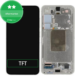 Samsung Galaxy S24 S921B - LCD Kijelző + Érintőüveg + Keret (Amber Yellow) TFT