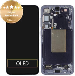 Samsung Galaxy S24 Plus S926B - LCD Kijelző + Érintőüveg + Keret (Cobalt Violet) - GH82-33410C Genuine Service Pack