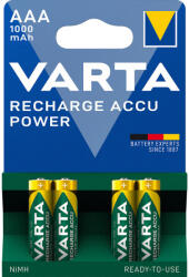 VARTA Akkumulátor Power Mikro AAA 1000mAh x 4 db (VT-HR03B4-1000)