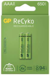 GP Batteries Recyko AAA 650 mAh NiMH akkumulátor x 2 db (GP-HR03-B2-650)