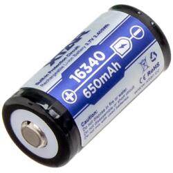 XTAR 16340 3, 7V 650mAh védett Li-Ion akkumulátor (XR-16340-650)